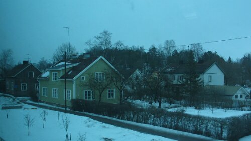 Turku Im Zug von Helsinki nach Turku