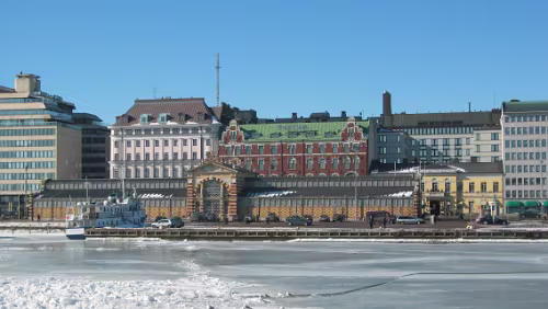 Helsinki Marktplatz (bereits auf dem Wassertaxi)