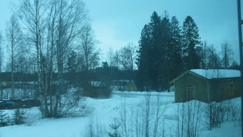 Oulu Auf der Fahrt nach Oulu