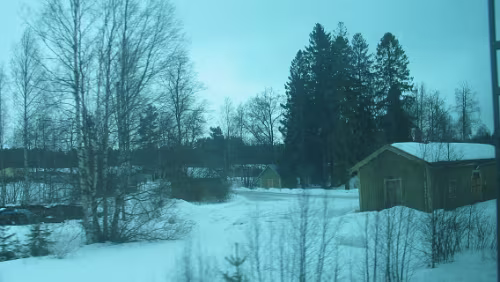 Oulu Auf der Fahrt nach Oulu