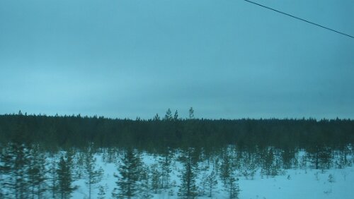 Oulu Auf der Fahrt nach Oulu