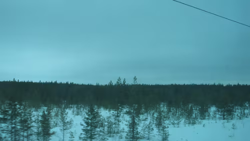 Oulu Auf der Fahrt nach Oulu