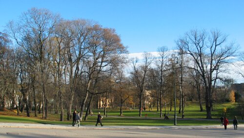 Oslo Der Nissberget (Teil des Schlossparks)