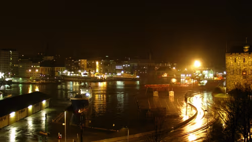 Bergen Hafen (aus dem Hotelzimmer)