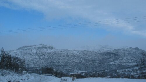 Lillehammer Der Himmel klart auf irgendwo auf der E16 zwischen Lærdal und Fagernes