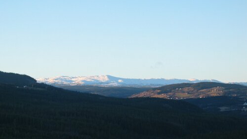 Lillehammer Auf der 250 zwischen Dokka und Lillehammer