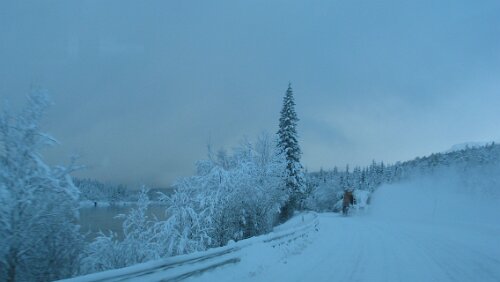 Mosjøen Auf der Fahrt von Trondheim nach Mosjøen