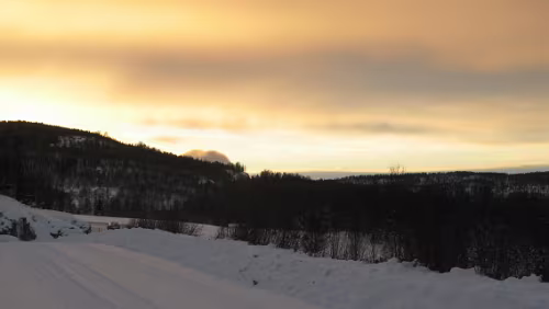 Harstad Sonnenaufgang in der Nähe von Evenskjer, Nähe Harstad