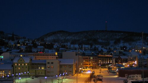 1. Tag Hurtigrute Harstad von der M/S Narvik aus gesehen