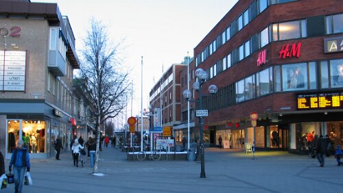 Umeå Fußgängerzone in Umeå