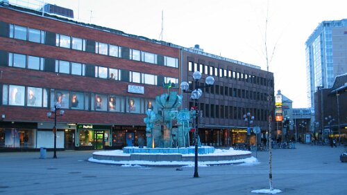 Umeå Fußgängerzone in Umeå