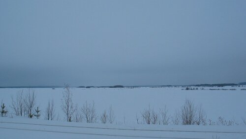 Kuopio Auf der Fahrt von Rovaniemi nach Kuopio