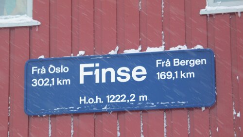 Oslo – Bergen Finse, 1.222,20 Meter über dem Meeresspiegel