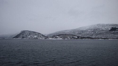 Mosjøen – Harstad Kurz vor Fauske, Skerdalsfjorden