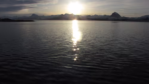 Bodø – Rørvik Herrliches Wetter, Meer, Berge, Schnee…