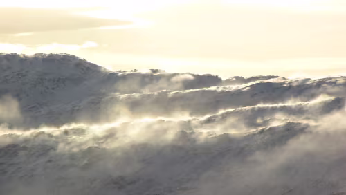 Bodø – Rørvik Ausläufer des Gletschers Svartisen