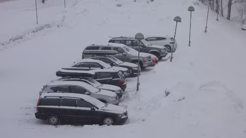 Geilo – Oslo Die ganze Nacht hat es geschneit