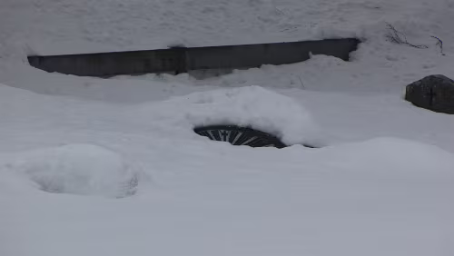 Geilo – Oslo Die Grabsteine sind fast völlig eingeschneit