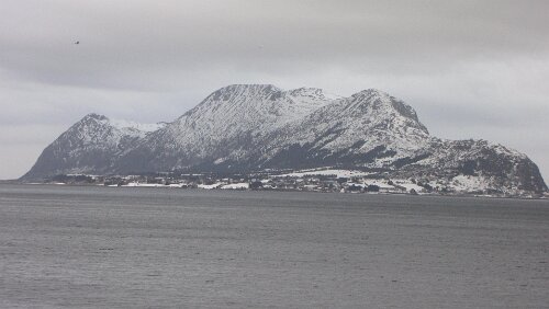 Ålesund – Bergen Blick aus dem Hotel in Ålesund