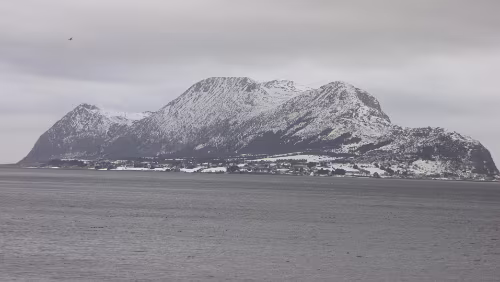 Ålesund – Bergen Blick aus dem Hotel in Ålesund