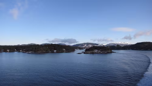 Bergen – Stavanger Auf der Fähre von Halhjem nach Sandvikvåg