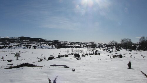 Bergen – Stavanger Abseits der E39 in der Nähe von Tysværvåg