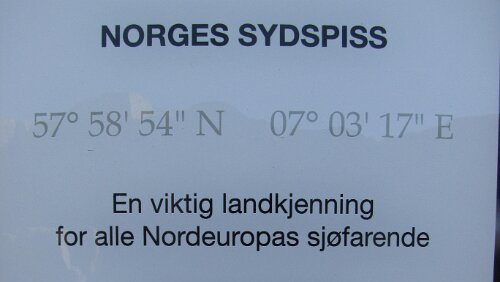 Stavanger – Oslo Norwegens Südspitze 57° 58′ 54″ N 07° 03′ 17″ E Eine wichtige Landmarke für alle nordeuropäischen Seefahrer Ein gefürchtetes Fahrwasser,...