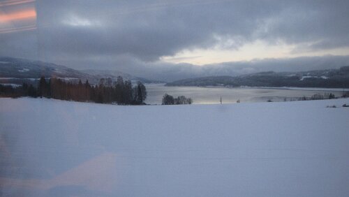 Oslo S – Trondheim Nach der Station Gardermoen