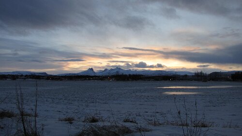 Hurtigrute Bodø – Svolvær Berge hinter Bodø