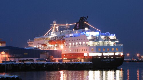 Hurtigrute Mehamn – Tromsø Richard With in Hammerfest