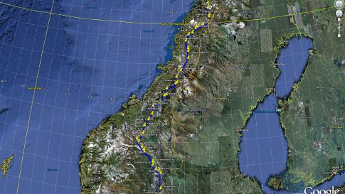 Harstad – Fauske Überblick über die Tour des Tages · Freitag: Tromsø, Finnsnes, Harstad, Harstad Byterminal, Fauske jb.st., Fauske jb.st., Trondheim S