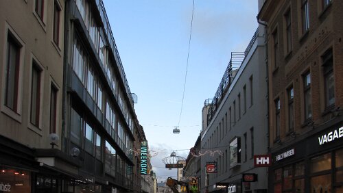 København H – Oslo S Göteborg, Fußgängerzone