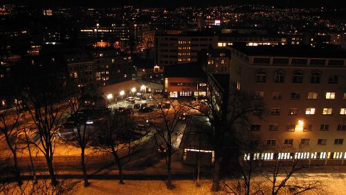 København H – Oslo S Oslo, Ausblick aus dem Hotel Anker
