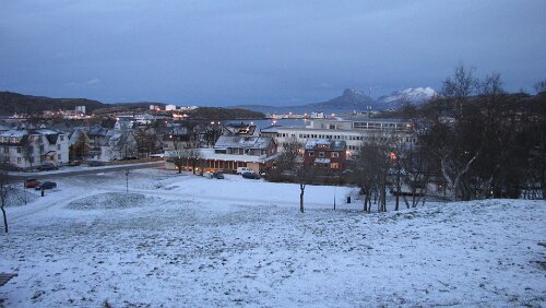 Trondheim – Bodø – Svolvær Blick vom Rensåsparken auf Bodø