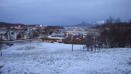 Trondheim – Bodø – Svolvær Blick vom Rensåsparken auf Bodø