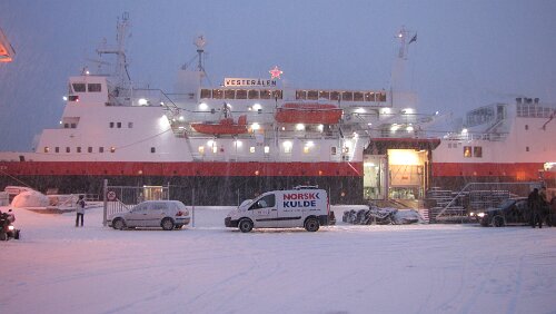 Stokmarknes – Skjervøy M/S Vesterålen in Finnsnes