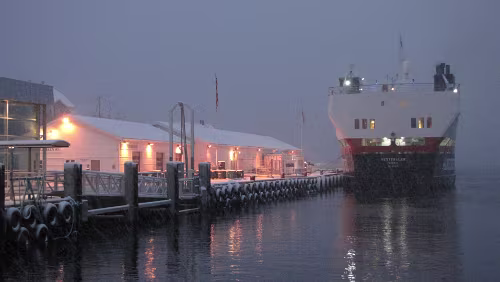 Stokmarknes – Skjervøy M/S Vesterålen in Finnsnes