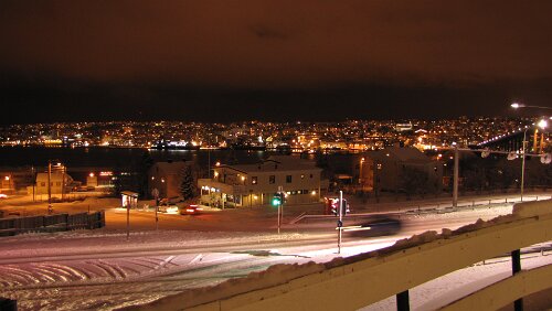 Stokmarknes – Skjervøy Blick auf Tromsø