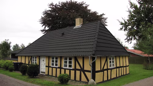 Odder Haus in der Siedlung Dyngby Strand