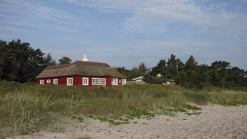 Odder Die Sonne scheint am frühen Morgen