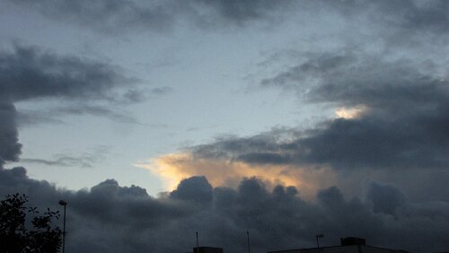 Preikestolen Morgendlicher Blick aus dem Hotelfenster, sieht gar nicht sooo schlecht aus, immerhin hatte es die ganze Nacht geregnet