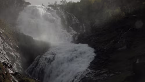 Fotlandsvåg – Flåm – Flåmsbana Kjosfossen-Wasserfall