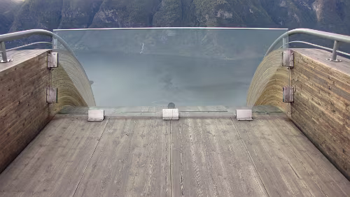 Fotlandsvåg – Flåm – Flåmsbana Der Aussichtspunkt Stegastein bei Aurland