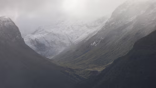 Fotlandsvåg – Flåm – Flåmsbana Blick vom Aussichtspunkt Stegastein