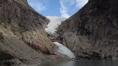 Flåm – Briksdalsbre – Briksdalsbreen Der Briksdalsbreen und Gletschersee