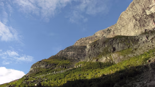 Flåm – Briksdalsbre – Briksdalsbreen Åbrekkenibba mit 1.059 m und Storeskaret mit 1.126 m