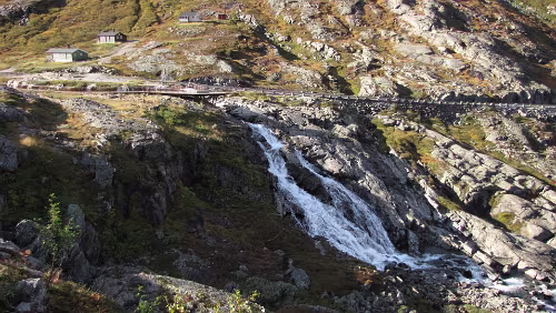 Briksdalsbre – Dalsnibba – Geiranger – Trollstiegen – Trondheim Aussichtsplattform, Stigfossen und der obere Teil des Trollstigen