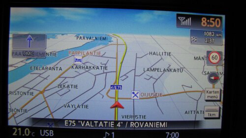 Rovaniemi – Uppsala Abfahrt um 07:50 (deutscher) Zeit in Rovaniemi. Die prognostizierte Ankunftszeit wäre dann 01:37 am nächsten Tag. Das Navi hat eine Meise. Ich war um 20 Uhr in...