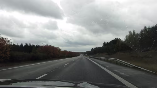 Uppsala – Malmö Auf der E4 in Richtung Malmö am Trafikplas Skillingaryd Södra