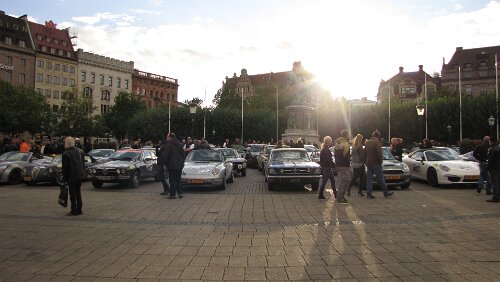 Uppsala – Malmö Viele langweilige Porsche dabei